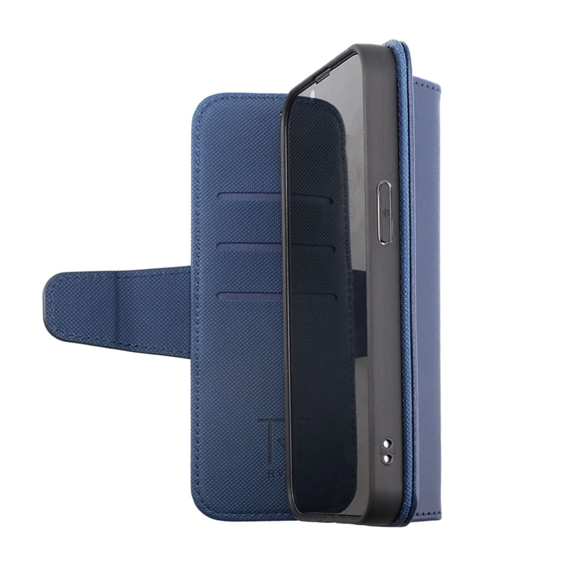 iPhone 14 Plus Plånboksfodral Extra Kortfack Rvelon - Blå image 4