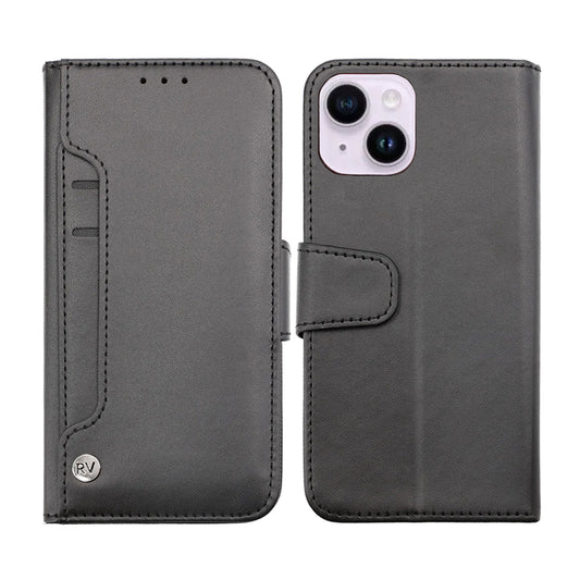 iPhone 14 Plånboksfodral Extra Kortfack Rvelon - Svart image 1