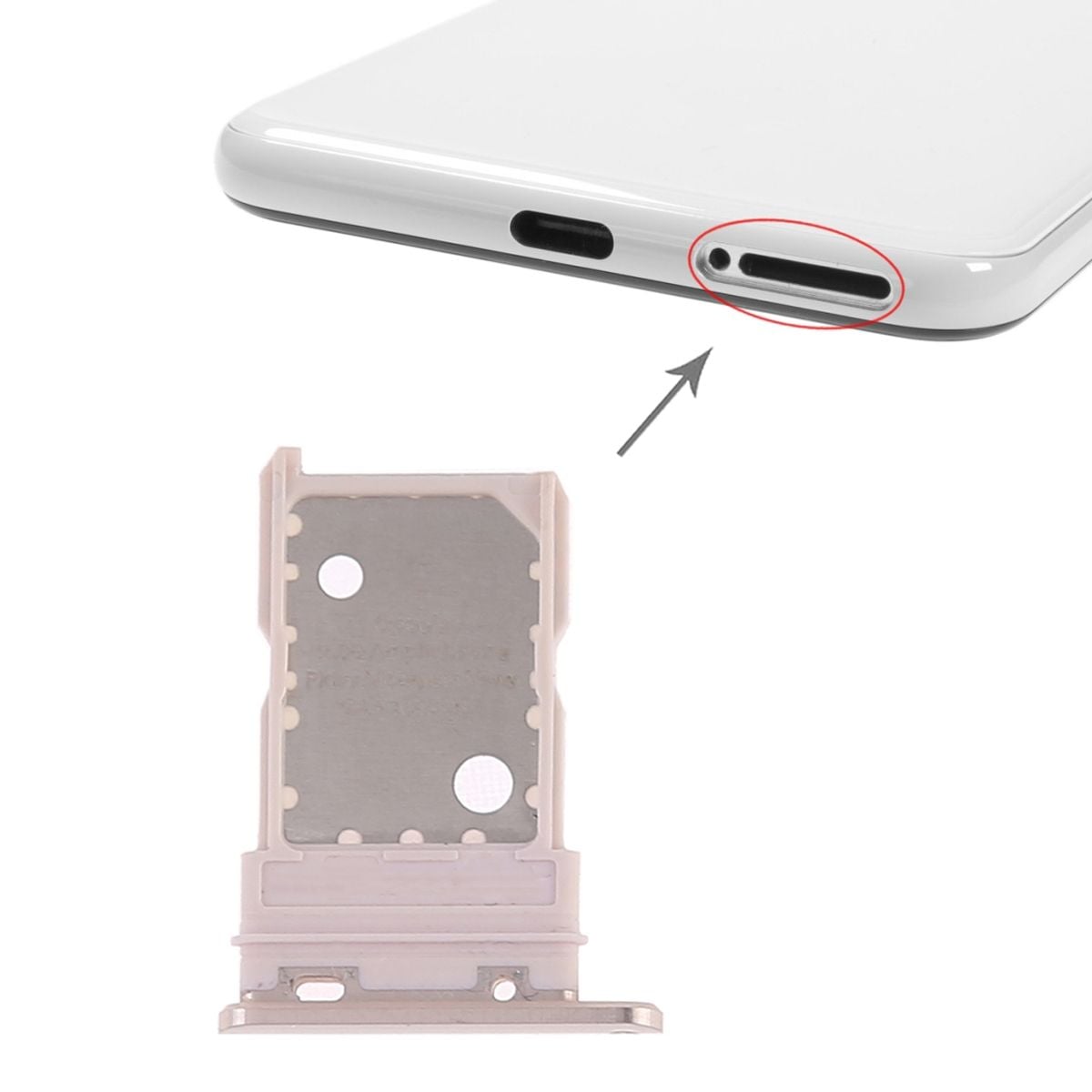 Google Pixel 3 Simkortshållare - Rosa image 4