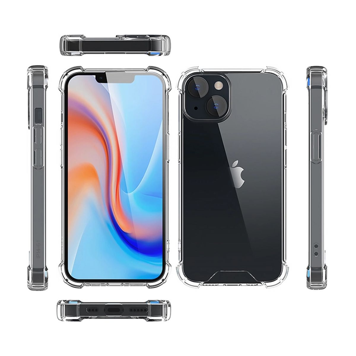 iPhone 14 Skal - Stöttåligt Transparent image 5