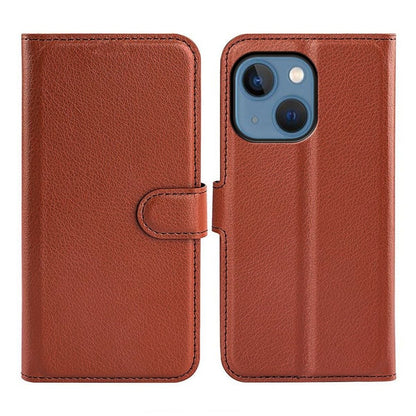 iPhone 14 Plånboksfodral med Stativ - Brun image 1