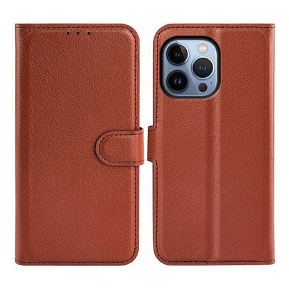 iPhone 14 Pro Max Plånboksfodral med Stativ - Brun image 1
