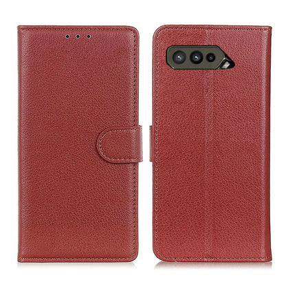 Asus ROG Phone 5s Plånboksfodral med Stativ - Brun image 1