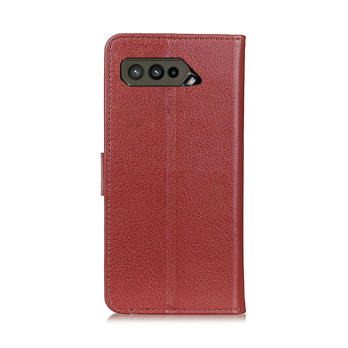 Asus ROG Phone 5s Plånboksfodral med Stativ - Brun image 5