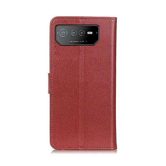 Asus ROG Phone 6 Plånboksfodral med Stativ - Brun image 3