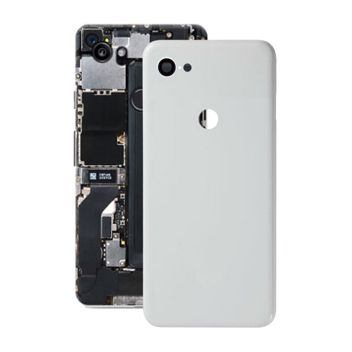 Google Pixel 3 XL Baksida/Batterilucka OEM - Vit image 1