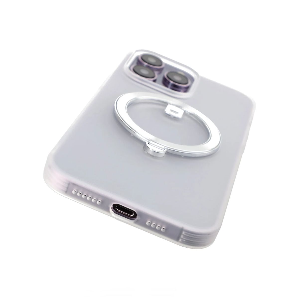 iPhone 14 Pro Max Skal med MagSafe Stativ Rvelon - Vit image 3