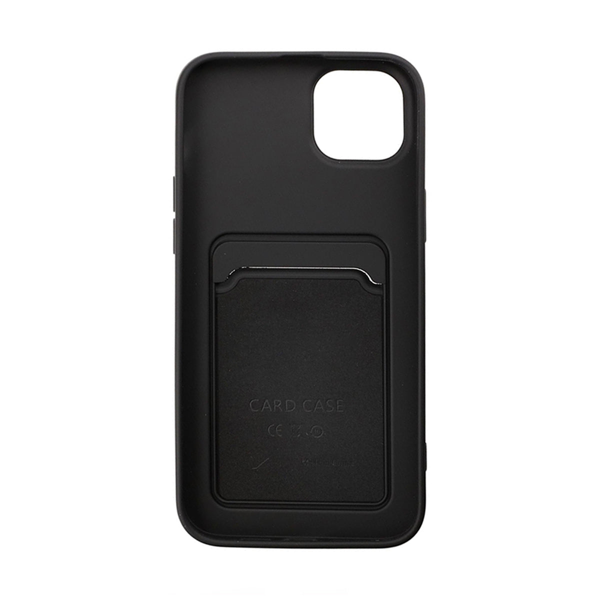 iPhone 14 Plus Silikonskal med Korthållare - Svart image 3