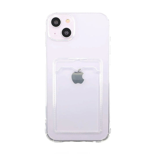 iPhone 14 Stöttåligt Skal med Korthållare - Transparent image 1