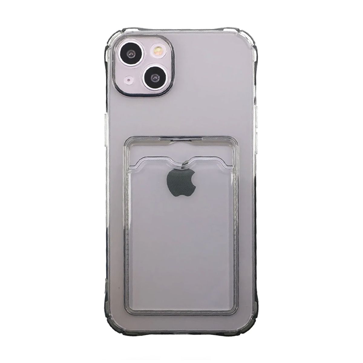 iPhone 14 Stöttåligt Skal med Korthållare - Svart image 1