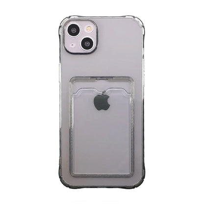 iPhone 14 Stöttåligt Skal med Korthållare - Svart image 1