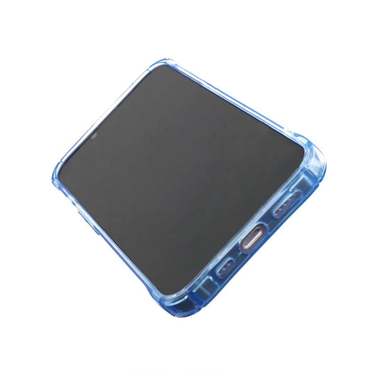 iPhone 14 Stöttåligt Skal med Korthållare - Blå image 3