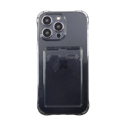 iPhone 14 Pro Max Stöttåligt Skal med Korthållare - Svart image 1