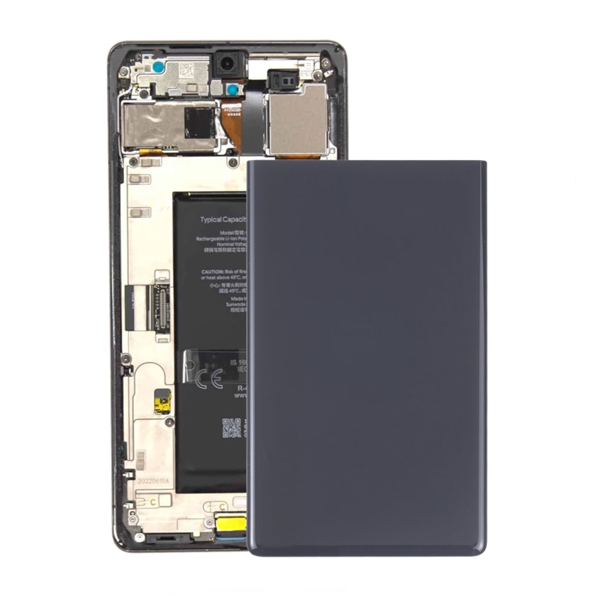 Google Pixel 6A Baksida/Batterilucka - Svart image 1