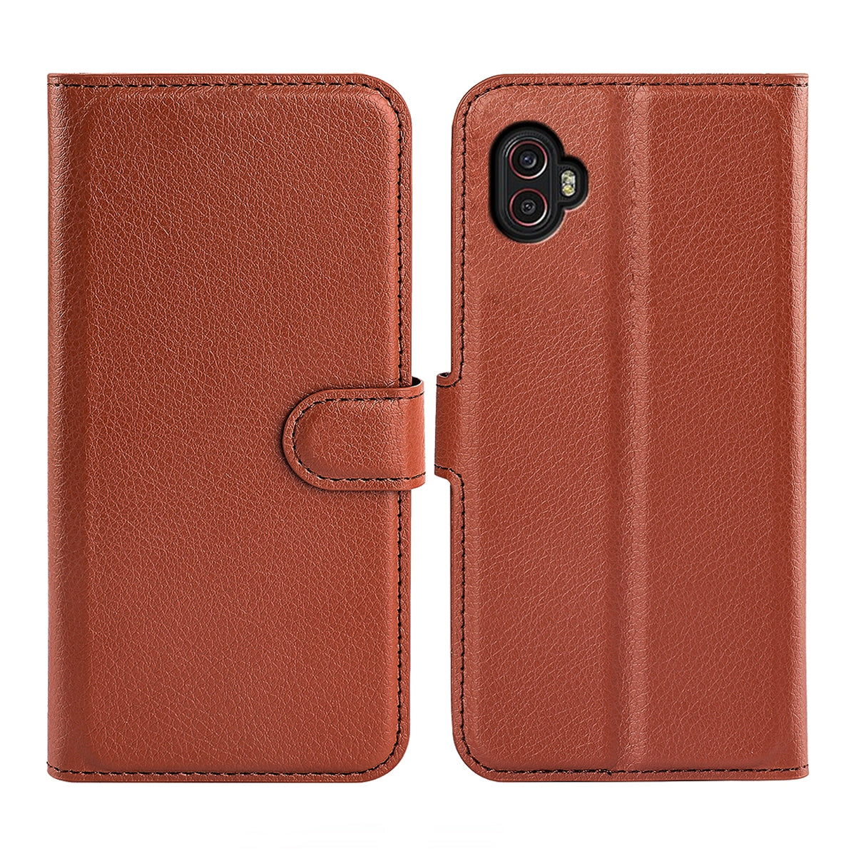 Samsung Galaxy Xcover 6 Pro Plånboksfodral med Stativ - Brun image 1