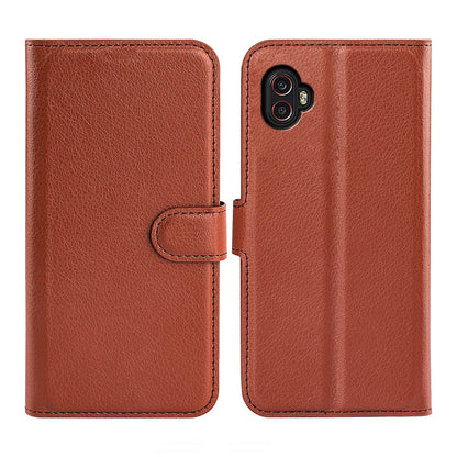 Samsung Galaxy Xcover 6 Pro Plånboksfodral med Stativ - Brun image 1