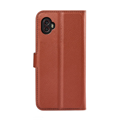 Samsung Galaxy Xcover 6 Pro Plånboksfodral med Stativ - Brun image 4
