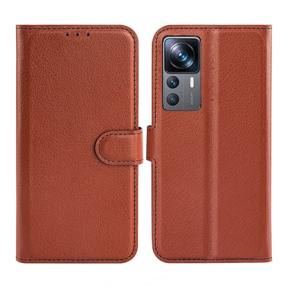 Xiaomi 12T/Xiaomi 12T Pro Plånboksfodral med Stativ - Brun image 1