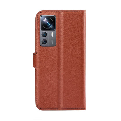 Xiaomi 12T/Xiaomi 12T Pro Plånboksfodral med Stativ - Brun image 3