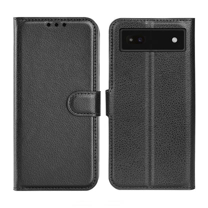 Google Pixel 6A Plånboksfodral med Stativ - Svart image 1