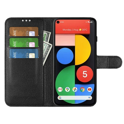 Google Pixel 5A Plånboksfodral med Stativ - Svart image 2