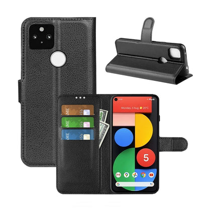 Google Pixel 5A Plånboksfodral med Stativ - Svart image 6