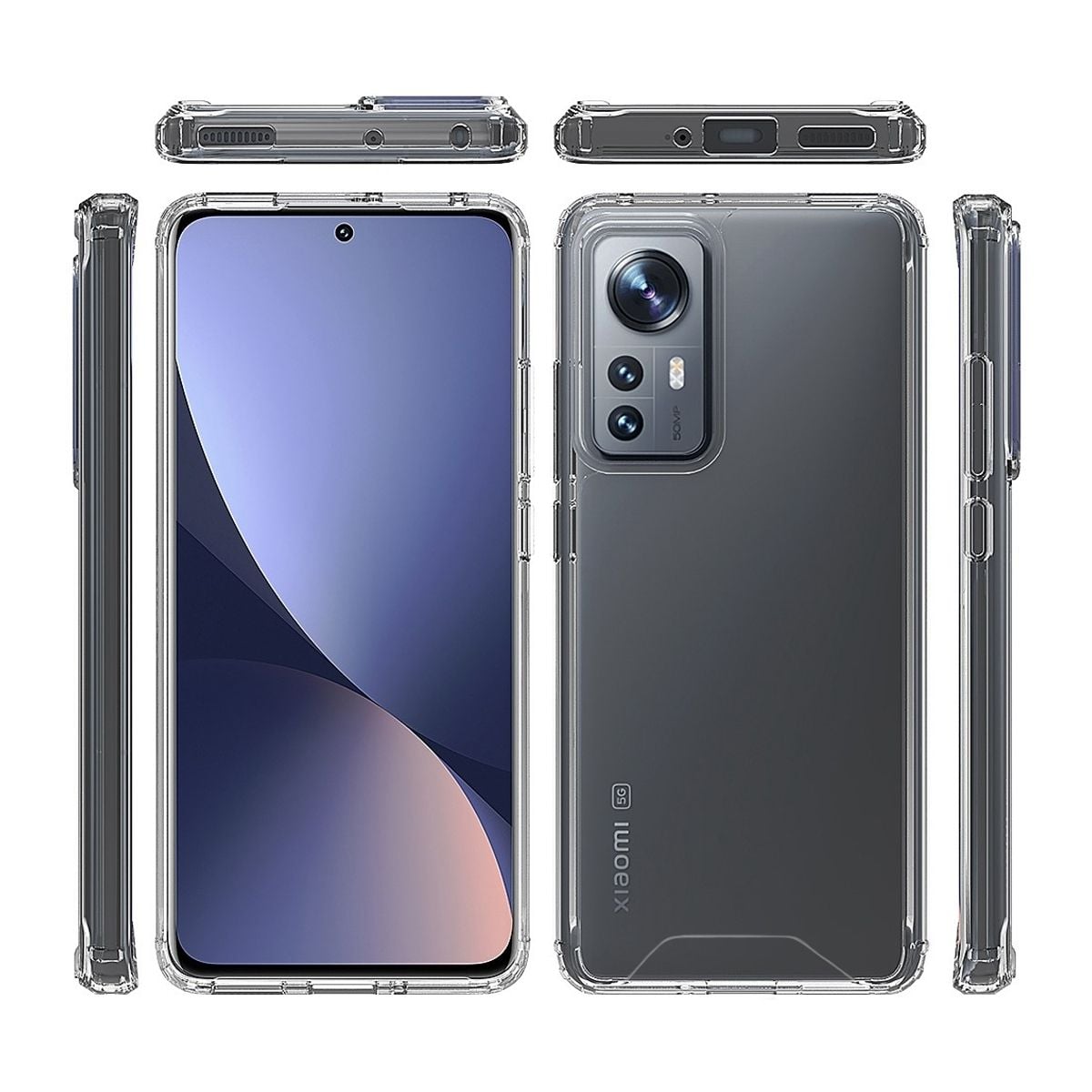 Xiaomi 12T/12T Pro Stöttåligt Skal - Transparent image 4