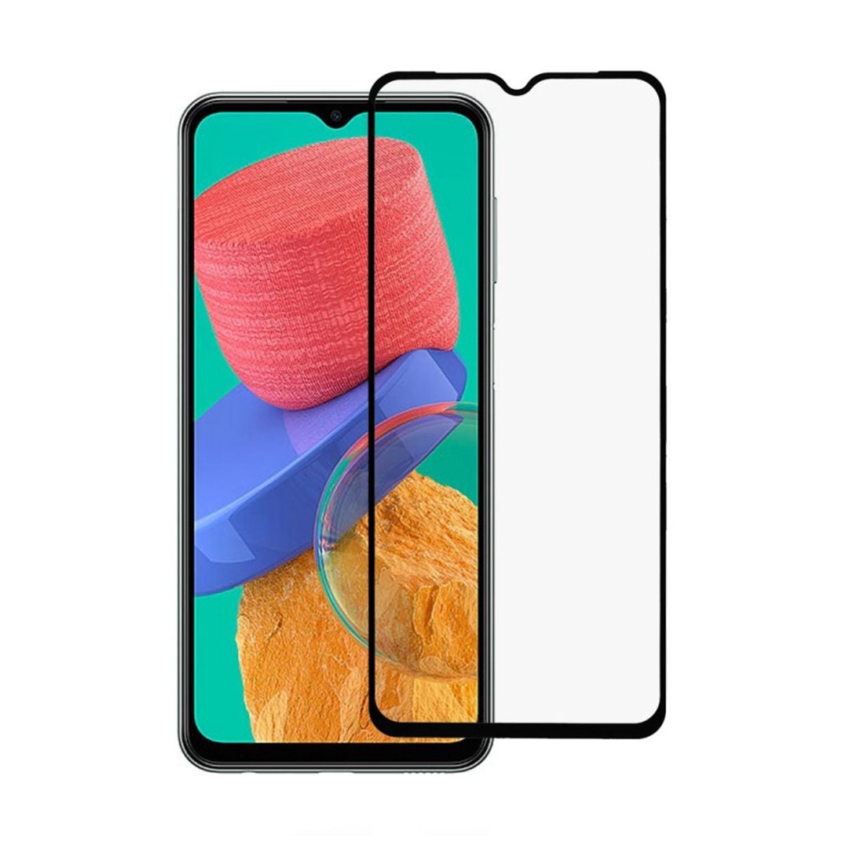 Skärmskydd Samsung Galaxy A23 5G - 3D Härdat Glas - Svart (bulk) image 5
