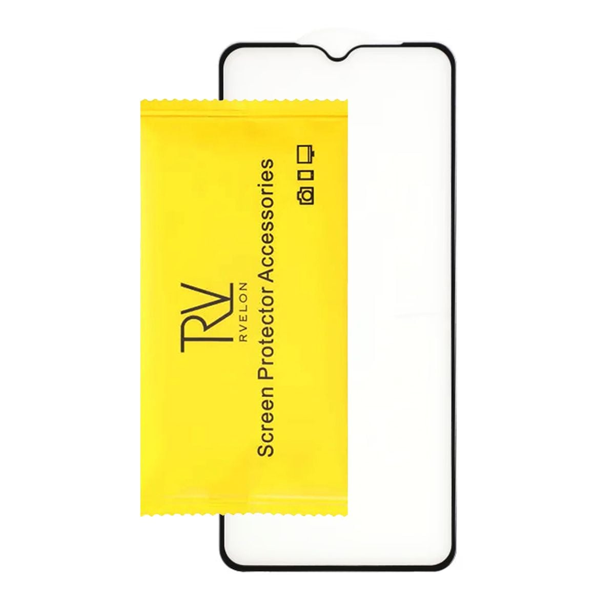 Skärmskydd Samsung Galaxy A04s - 3D Härdat Glas - Svart (bulk) image 3