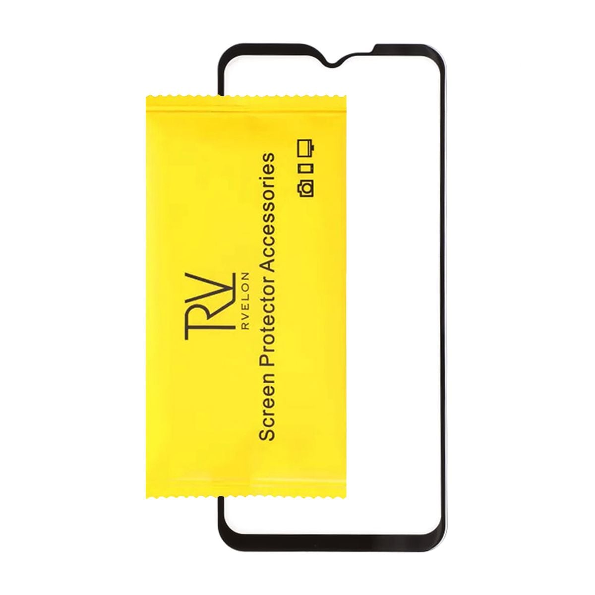 Skärmskydd Samsung Xcover 6 Pro - 3D Härdat Glas - Svart (bulk) image 3