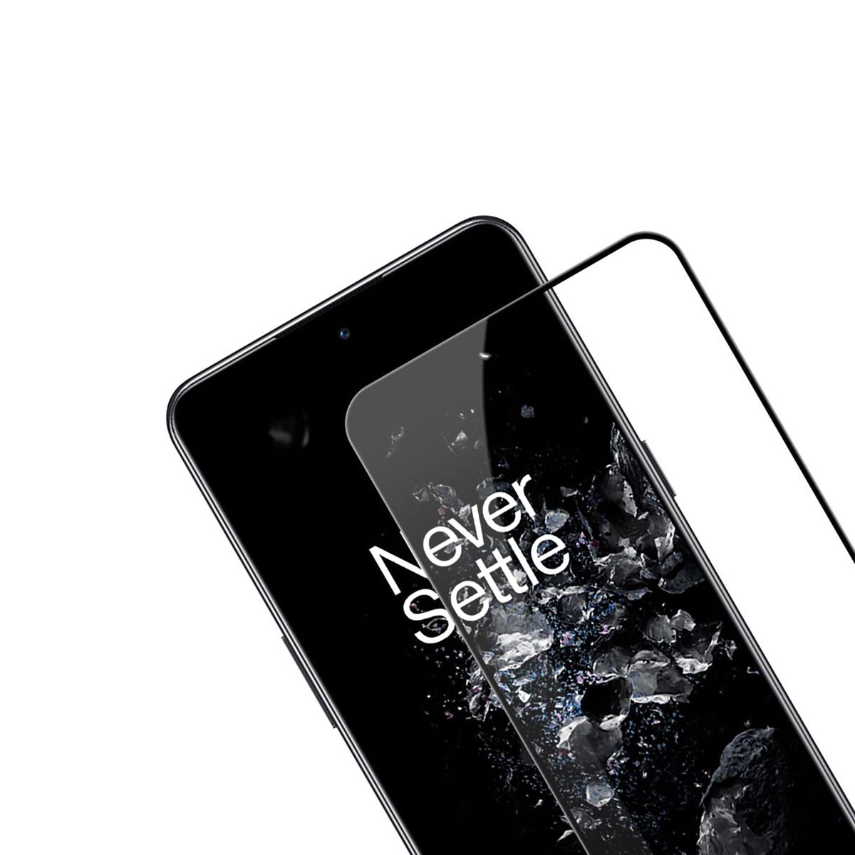 Skärmskydd OnePlus 10T - 3D Härdat Glas - Svart (bulk) image 3
