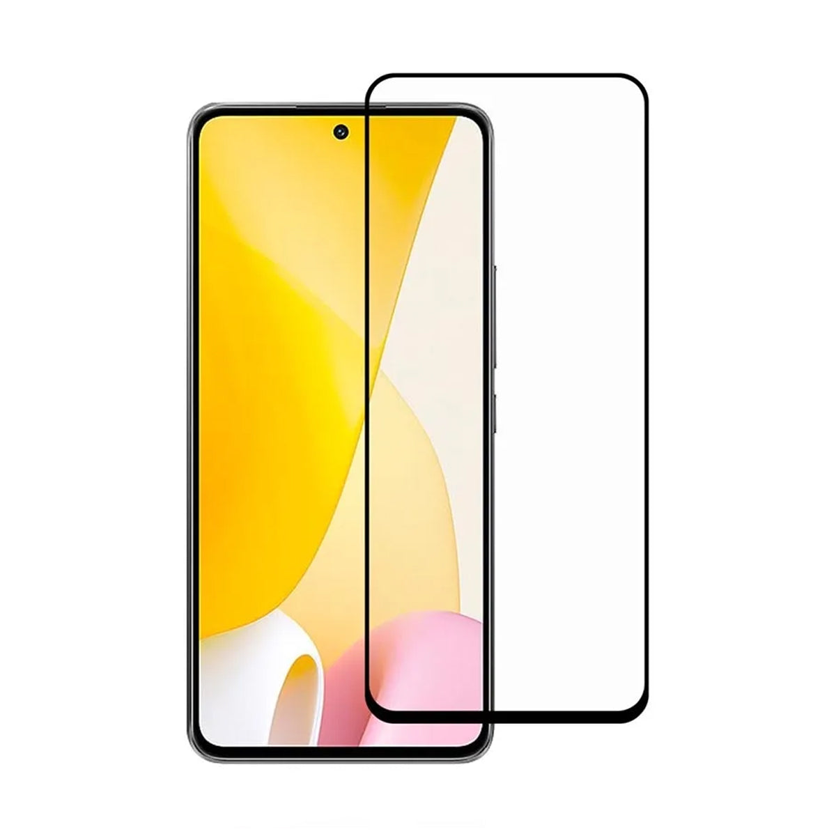 Skärmskydd Xiaomi 12 Lite - 3D Härdat Glas - Svart (bulk) image 1
