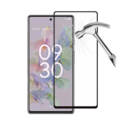 Skärmskydd Google Pixel 6A - 3D Härdat Glas - Svart (bulk) image 5