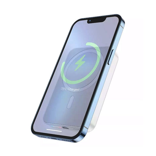 Powerbank Magnetisk med Trådlös Laddning 10000 mAh - Vit image 2