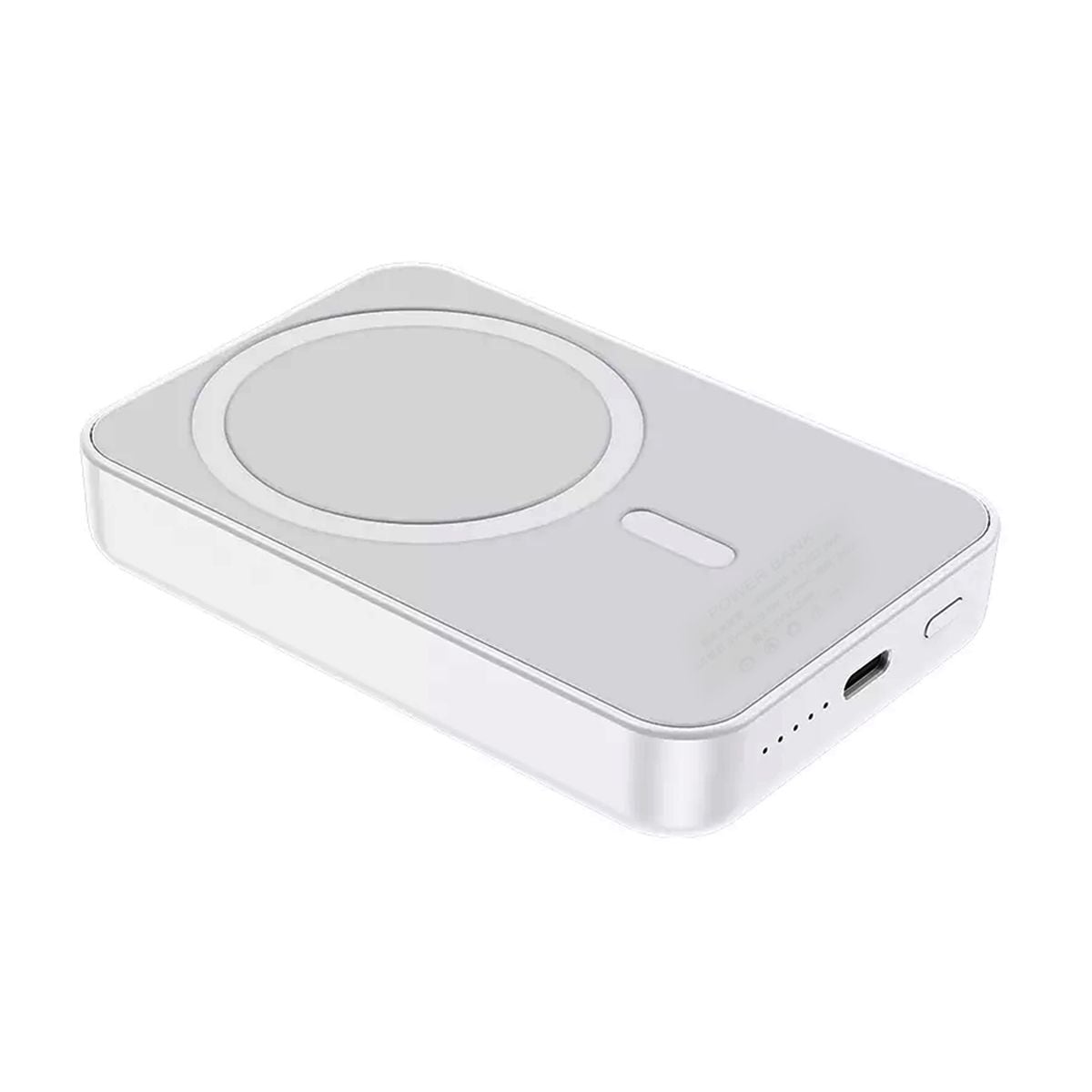 Powerbank Magnetisk med Trådlös Laddning 10000 mAh - Vit image 4
