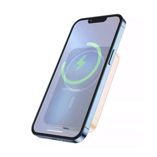 Powerbank Magnetisk med Trådlös Laddning 10000 mAh - Rosa image 2