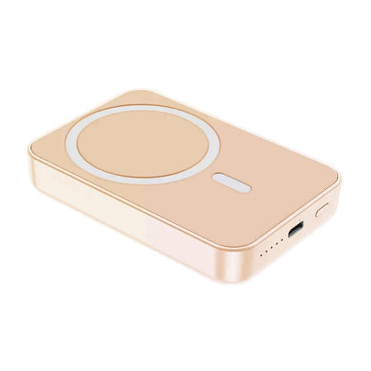 Powerbank Magnetisk med Trådlös Laddning 10000 mAh - Rosa image 4
