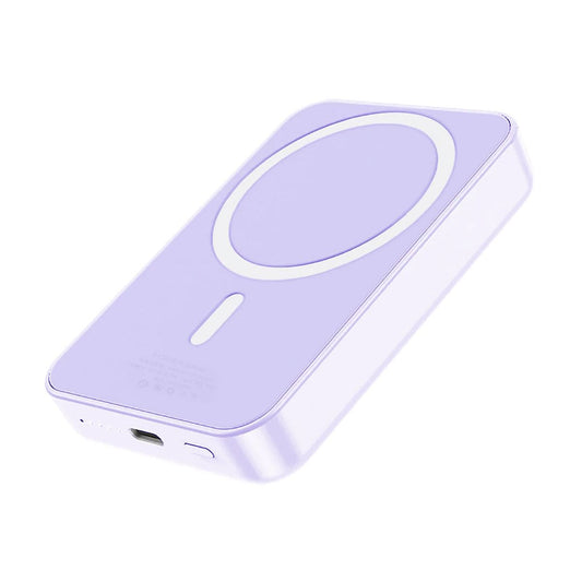 Powerbank Magnetisk med Trådlös Laddning 10000 mAh - Lila image 1