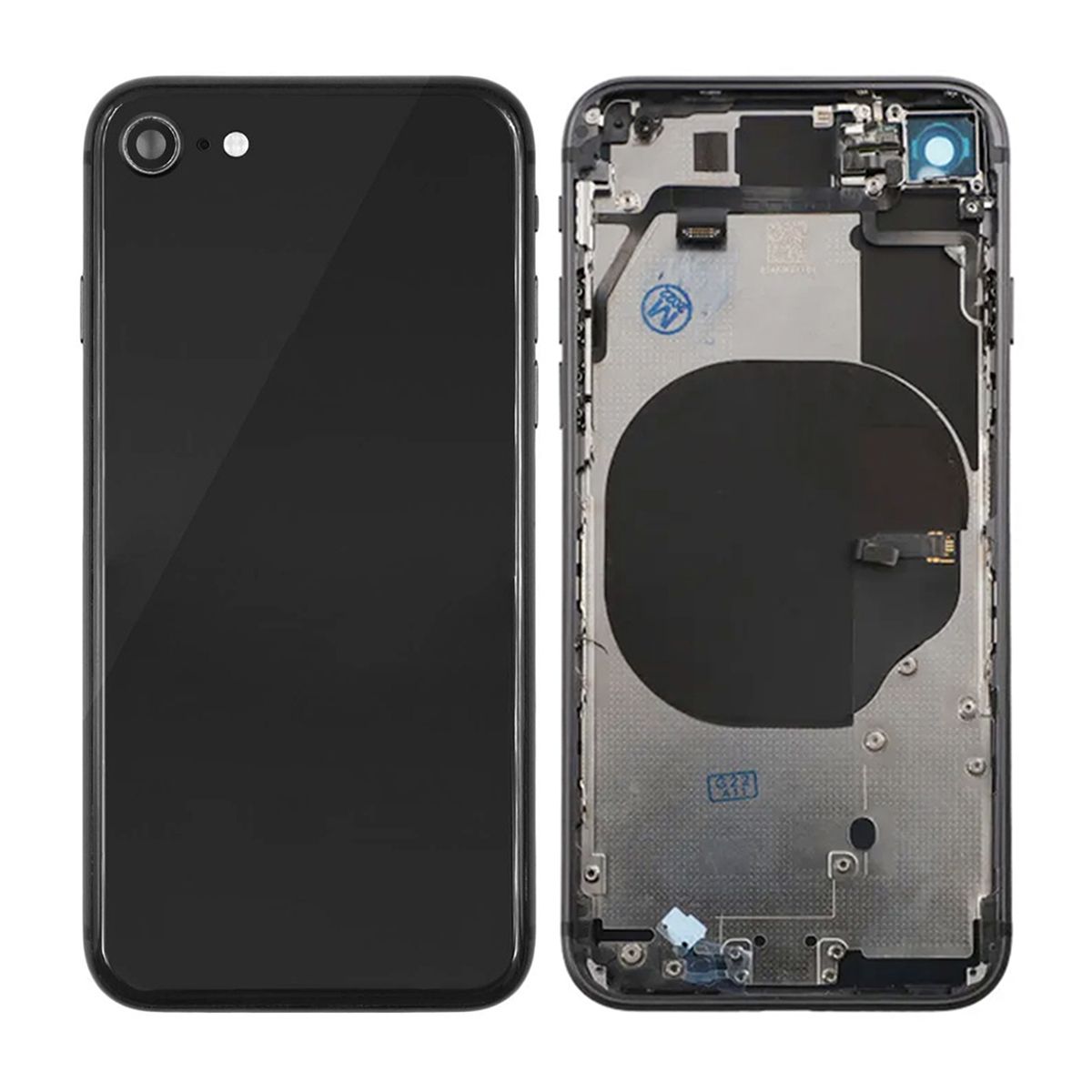 iPhone 8 Back Cover Complete OEM Grey With Small Parts image 1
