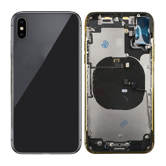 iPhone X Back Cover Complete OEM Gray With Small Parts image 1