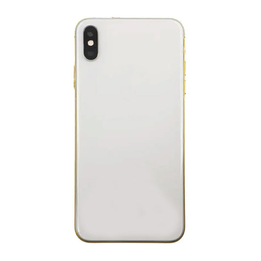 iPhone XS Max Back Cover Complete OEM Silver With Small Parts image 2