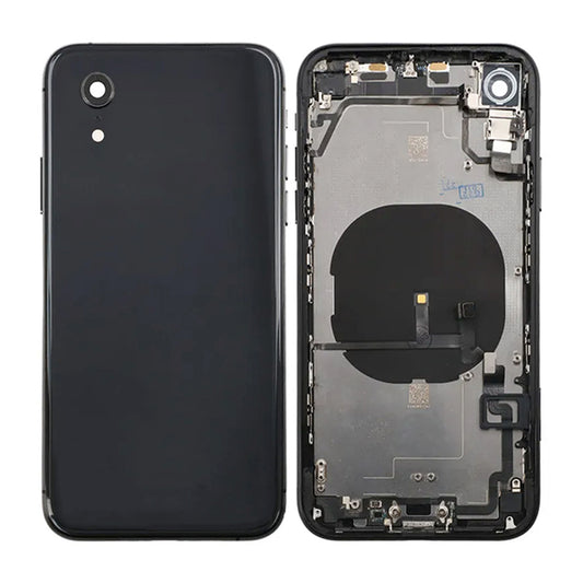 iPhone XR Back Cover Complete OEM Black With Small Parts image 1