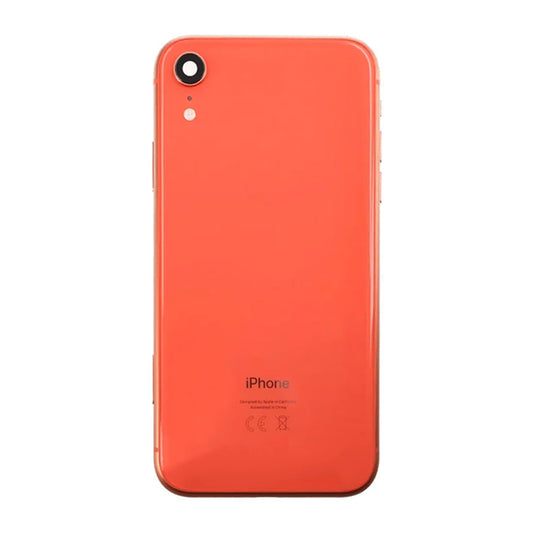 iPhone XR Back Cover Complete OEM Coral With Small Parts image 2