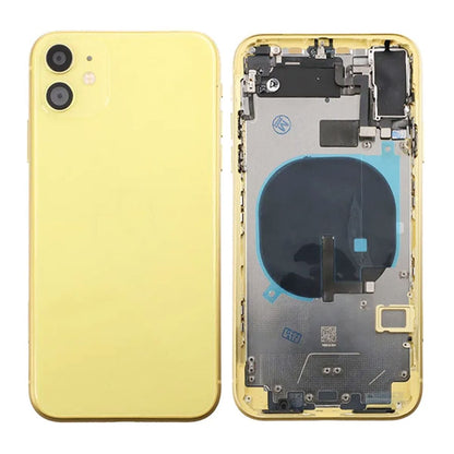 iPhone 11 Back Cover Complete OEM Yellow With Small Parts image 1