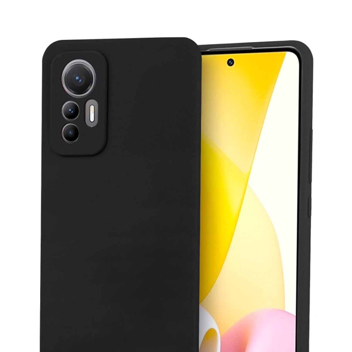 Xiaomi 12 Lite Silikonskal - Svart image 1