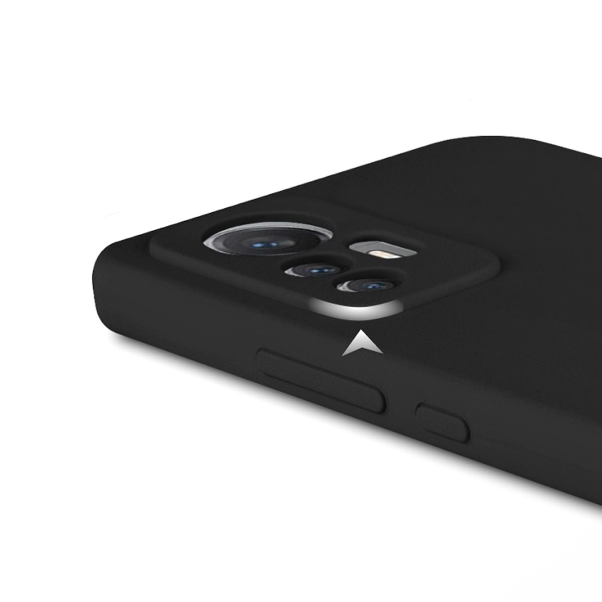 Xiaomi 12 Lite Silikonskal - Svart image 2