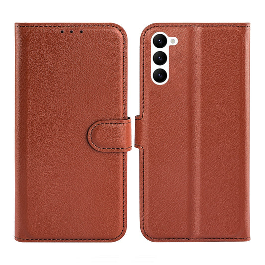 Samsung Galaxy S23 Plus 5G Plånboksfodral med Stativ - Brun image 1