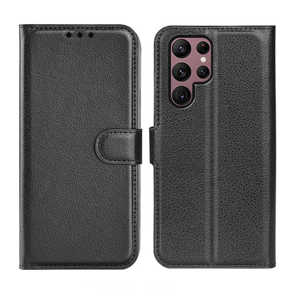 Samsung Galaxy S23 Ultra Plånboksfodral med Stativ - Svart image 1