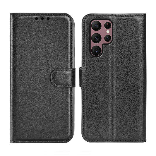Samsung Galaxy S23 Ultra Plånboksfodral med Stativ - Svart image 1