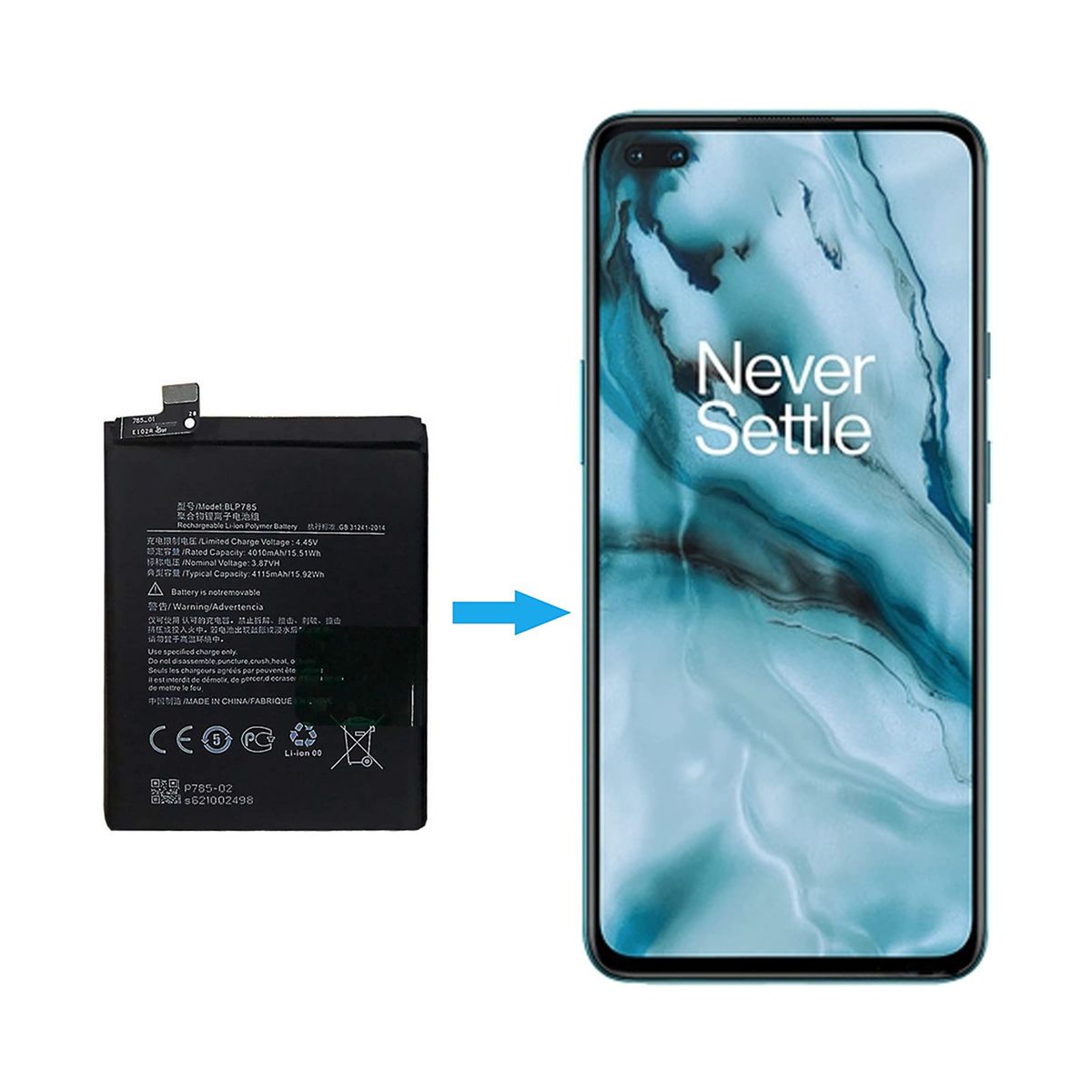 Batteri till OnePlus BLP785 image 4